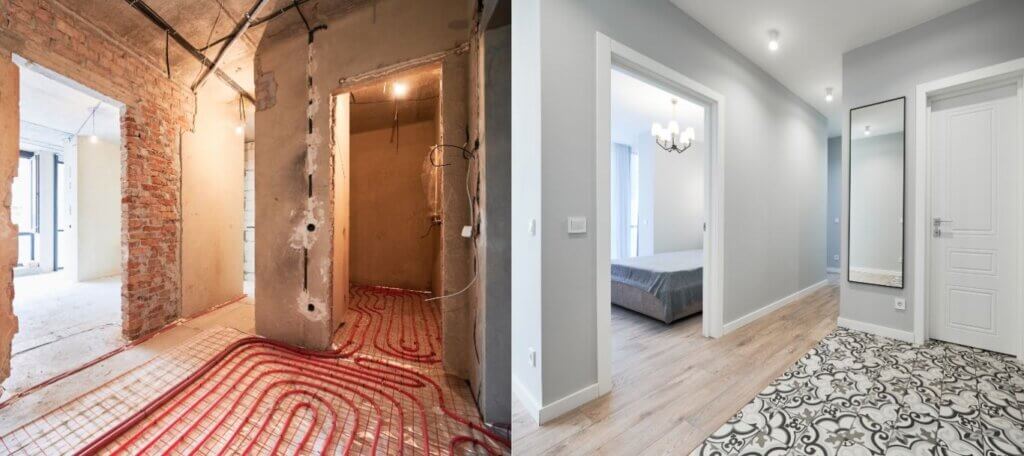 antes después reforma integral aramburu